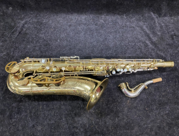 Photo Original Lacquer Cleveland Vintage King Super 20 Tenor Saxophone - Serial # 356440